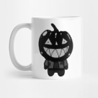 Black Zombie Pumpkin Man of Halloween design Mug